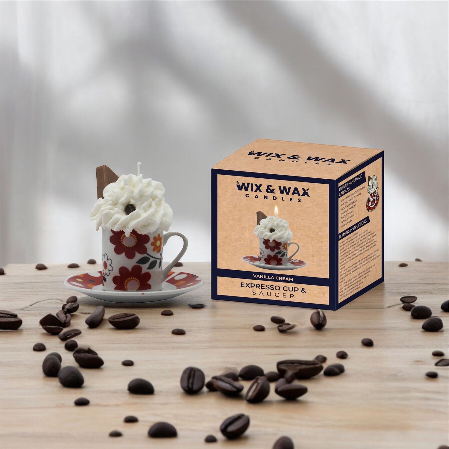 Espresso Cup & Saucer Candle