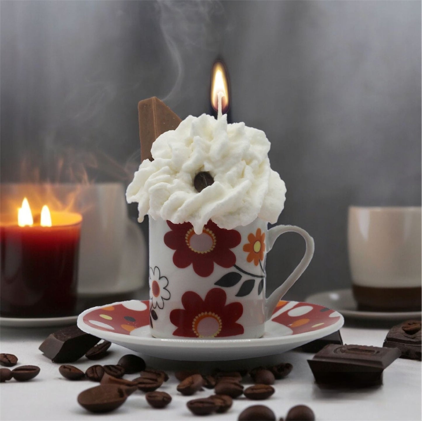 Espresso Cup & Saucer Candle