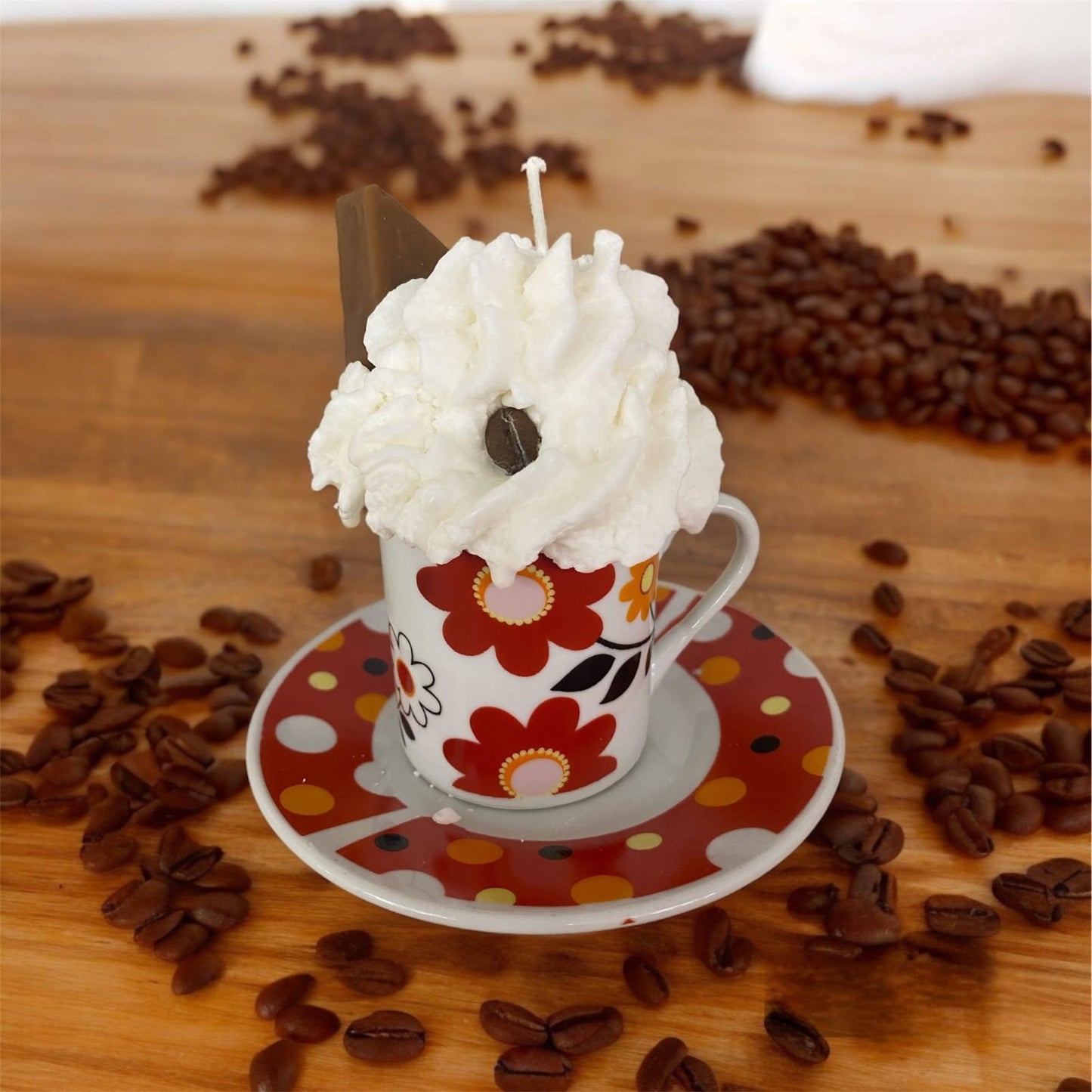Espresso Cup & Saucer Candle