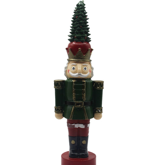 Nutcracker with Tree Hat - Green