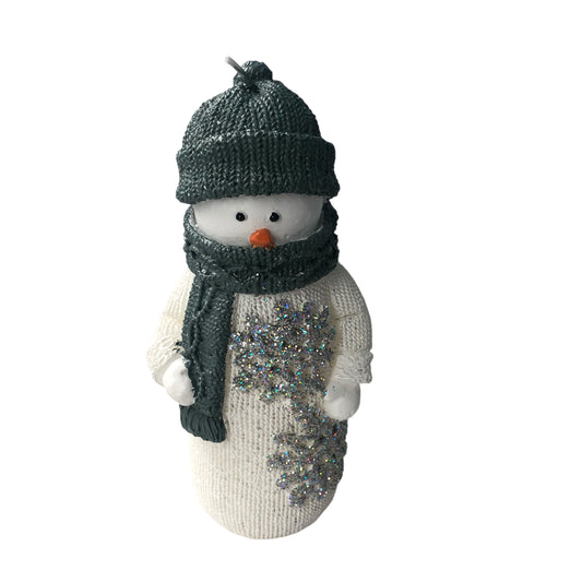 Snowman Candle - Grey